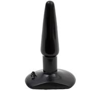 Fallo anale plug nero impermeabile butt plug sexy toys liscio black uomo donna