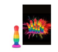 fallo anale vaginale con ventosa pene finto in morbido silicone plug dilatatore