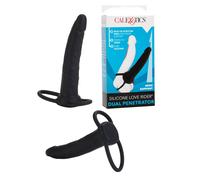 Fallo anale vaginale doppia penetrazione in silicone sexy realistico maxi nero