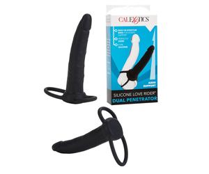 Fallo anale vaginale doppia penetrazione in silicone sexy realistico maxi nero