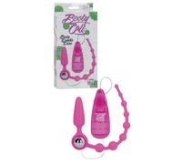 Fallo anale vibrante anal plug vibratore dilatatore in silicone dildo a sfere