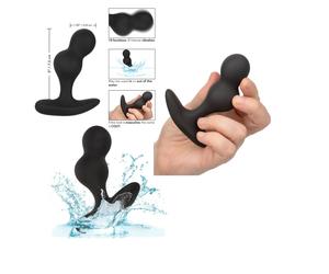 Fallo anale vibrante dildo dilatatore in silicone butt plug vibratore morbido