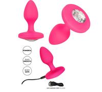 Fallo anale vibrante in silicone liscio piccolo dildo dilatatore butt plug sexy