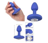 Fallo anale vibrante piccolo butt plug dilatatore dildo in silicone liscio sexy