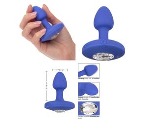 Fallo anale vibrante piccolo butt plug dilatatore dildo in silicone liscio sexy