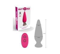 Fallo anale vibratore in silicone per uomo e donna butt plug con telecomando