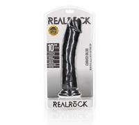 Fallo big black CURVED REALISTIC DILDO WITH SUCTION CUP - 10''/ 25,5 CM