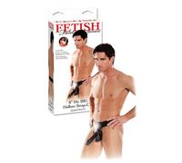 Fallo cavo indossabile dildo realistico strap on vaginale anale pene finto black