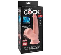 KING COCK - PLUS 3D DILDO SFERE OSCILLANTI 12.7 CM