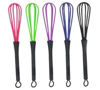 Fallo del colore dei capelli 5pcs mini frusta muti per tintura per capelli Whisk Plastic Hairtiwressing Tye Whip Piccola frusta per casa, frusta in plastica