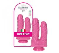 Fallo doppio dildo Italian Cock 7.5'' Rosa pink