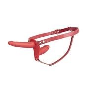 Fallo doppio indossabile strap on dildo vaginale anale per coppia