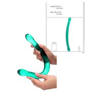 Fallo doppio vaginale anale dildo liscio maxi trasparente pene finto lungo big