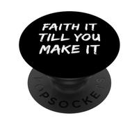 Fallo finché non lo rendi cristiano credente Gesù religioso PopSockets PopGrip Adesivo