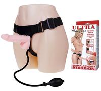 Fallo Gonfiabile Realistico Strapon Indossabile per Donna Dildo 17cm con Cintura