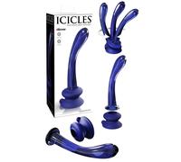 fallo in vetro liscio e silicone stimolatore anale vaginale dildo strap on glass