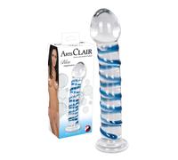 Fallo in vetro piccolo pene finto vaginale anale glass mini dildo trasparente