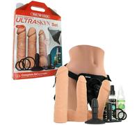 Fallo indossabile kit dildo pene finto set realistico vaginale anale strap on
