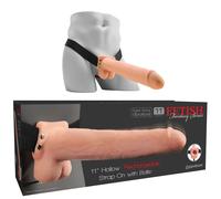 fallo indossabile maxi vibrante strap on pene finto grande dildo ricaricabile