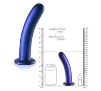 Fallo liscio anale vaginale dildo con ventosa in silicone per punto G e prostata