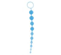 Fallo lungo anal beads dildo a sfere palline stimolatore uomo donna trasparente