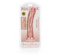 Fallo maxi CURVED REALISTIC DILDO WITH SUCTION CUP - 8''/ 20,5 CM