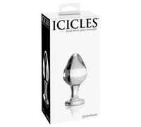 Fallo plug anale in vetro Glass icicles no 25