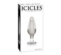 Fallo plug anale in vetro Glass icicles no 26