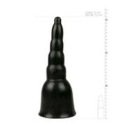 Fallo plug anale maxi big dildo grande con ventosa all black realistico unisex