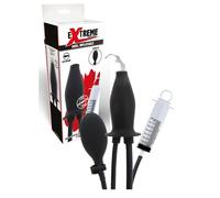 Fallo plug anale vaginale gonfiabile nero dildo black stimolatore lubrificante