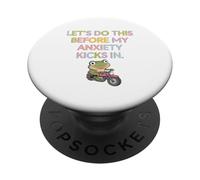 Fallo prima che la mia ansia entri in gioco, Ansia Frog PopSockets PopGrip Adesivo