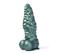 Fallo Punk Fantasy con Ventosa - Fallo Realistico Impermeabile per Uomini e Donne, Pene in Silicone Perkin con Dettagli Meccanici e Texture Stimolante, Giocattolo Sessuale Unisex (D222-XL)