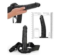 Fallo realistico cavo indossabile dildo vaginale anale strap on pene finto big