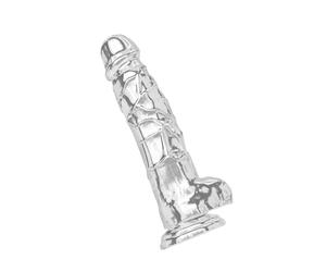 Fallo realistico con ventosa Clear Dildo w. Balls 8 inch