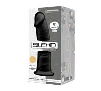 SILEXD - MODELLO 2 PENE REALISTICO PREMIUM SILEXPAN SILICONE NERO 23 CM