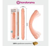 Fallo realistico dildo doppio flessibile morbido lunghissimo cm 36 diametro cm 4
