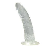 FALLO REALISTICO DILDO JELLI 7" TRASPARENTE VENTOSA