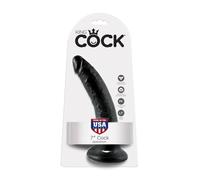 Fallo Realistico dildo nero king Cock Vaginale anale con ventosa 7 black