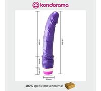 Fallo realistico economico pene artificiale morbido dildo viola vibratore 23 cm