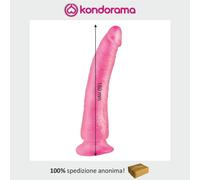 Fallo realistico flessibile dildo anale vaginale rosa con ventosa 19 cm