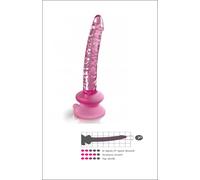 fallo realistico in vetro glass dildo con ventosa silicone pene vaginale anale