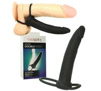 Fallo realistico indossabile per doppia penetrazione pene finto in silicone anal