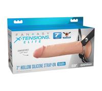 Pipedream Fantasy X-Tensions Elite 7" Silicone Hollow Strap-on Dual Density Skin