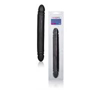 Fallo realistico maxi pene finto vaginae anale doppio dildo morbido grande black