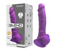 Fallo realistico pene artificiale dildo in silicone memory viola termoreattivo c