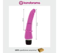 fallo realistico pene piccolo vibrante vibratore anale vaginale in silicone 17cm