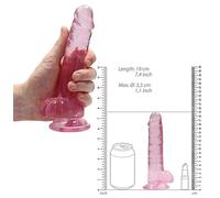 Fallo realistico piccolo con ventosa e testicoli dildo vaginale anale mini pene