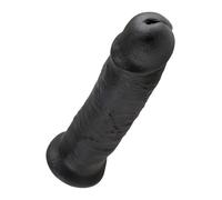 Fallo realistico Vaginale maxi dildo con ventosa king cock 10 nero big xxl