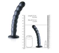 Fallo vaginale a sfere con ventosa dildo in silicone pene finto anal indossabile