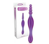 Fallo vaginale anal doppio dildo liscio stimolatore a sfere dilatatore butt plug